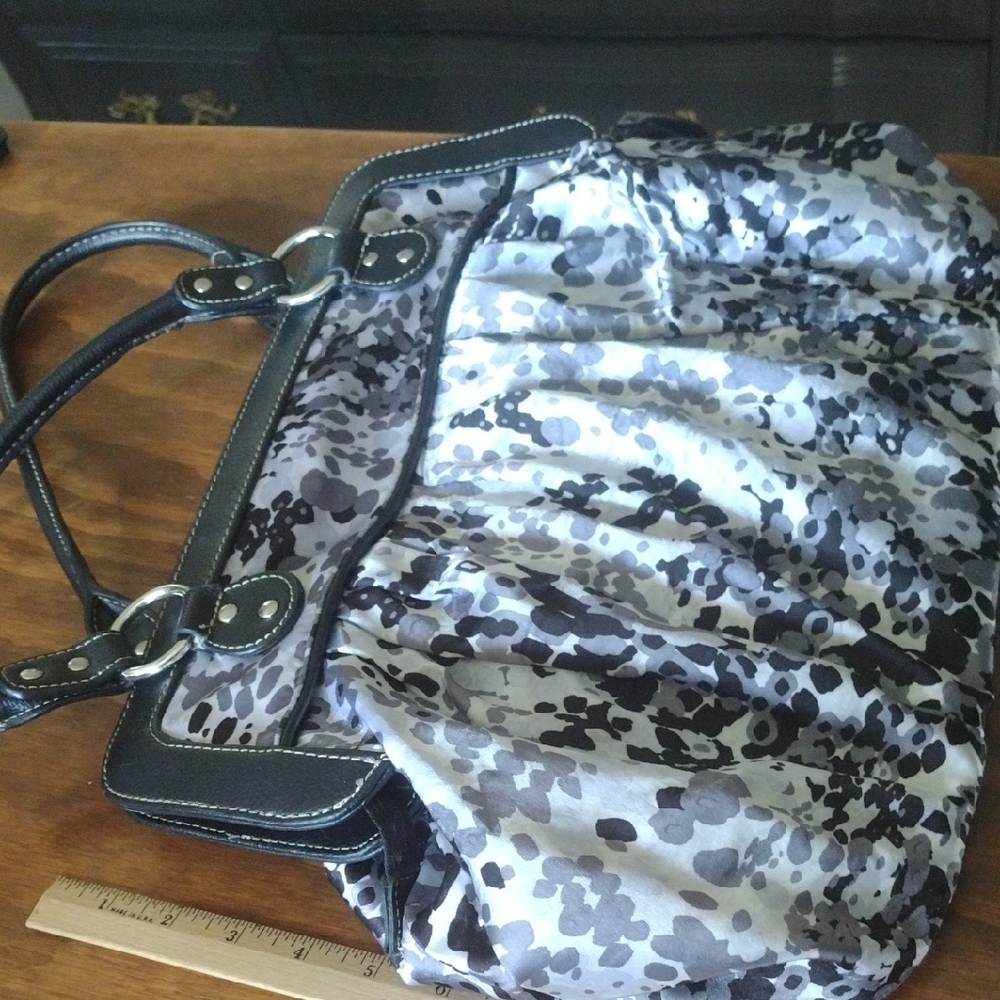 Apt. 9 Black and White Printed Tote Bag